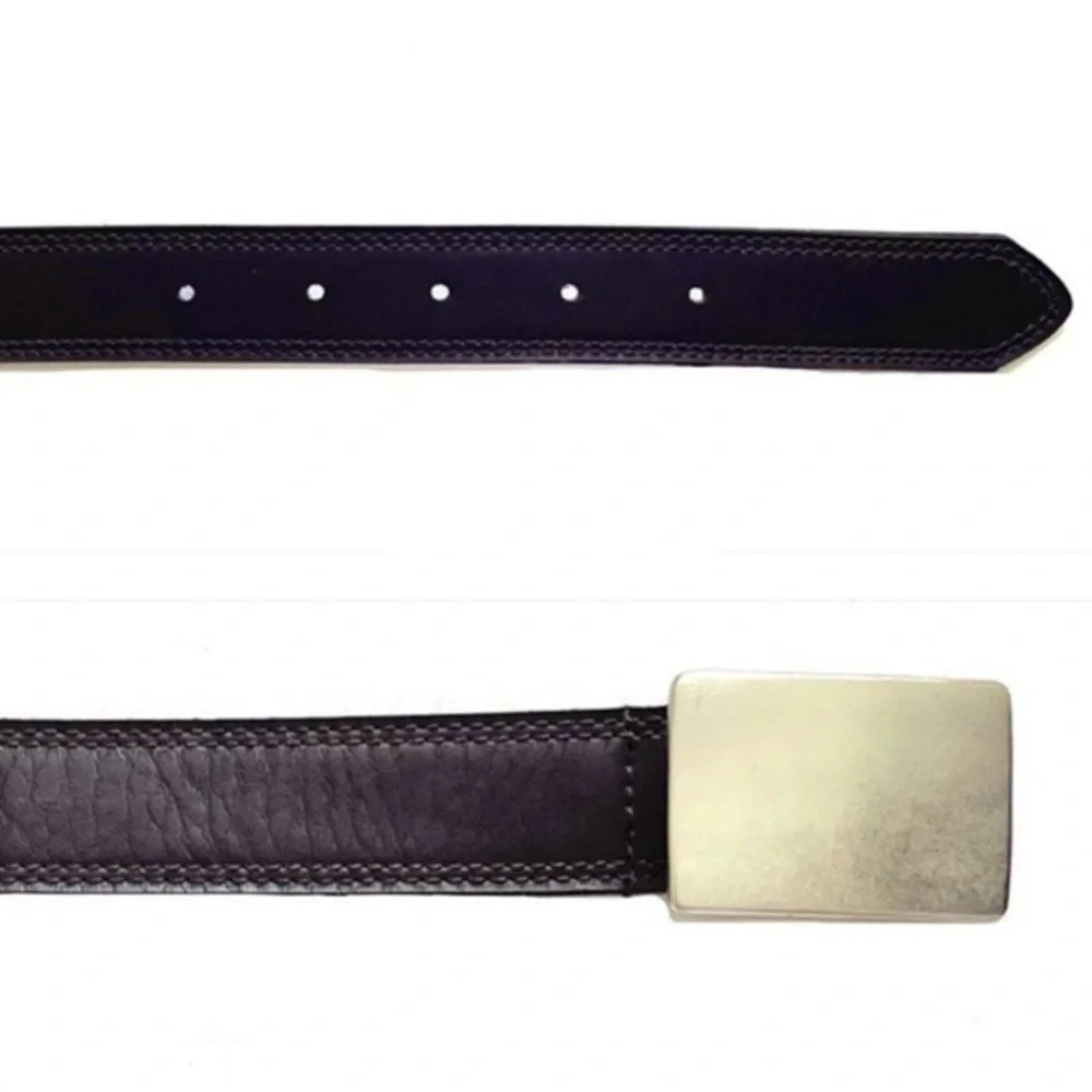 NWOT! Brown Belt w/ Brushed Silver Metal Hardware!